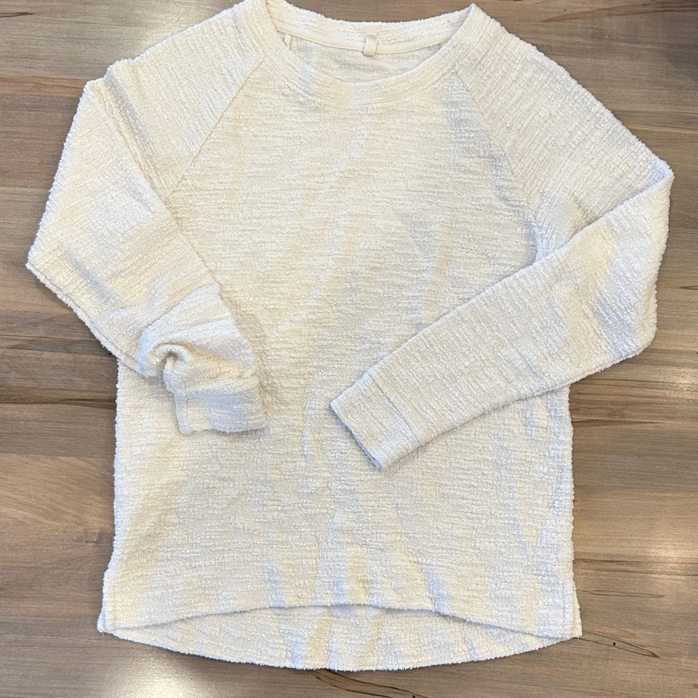 Lou & Grey for Loft Cream Women's Crew Neck Sweater